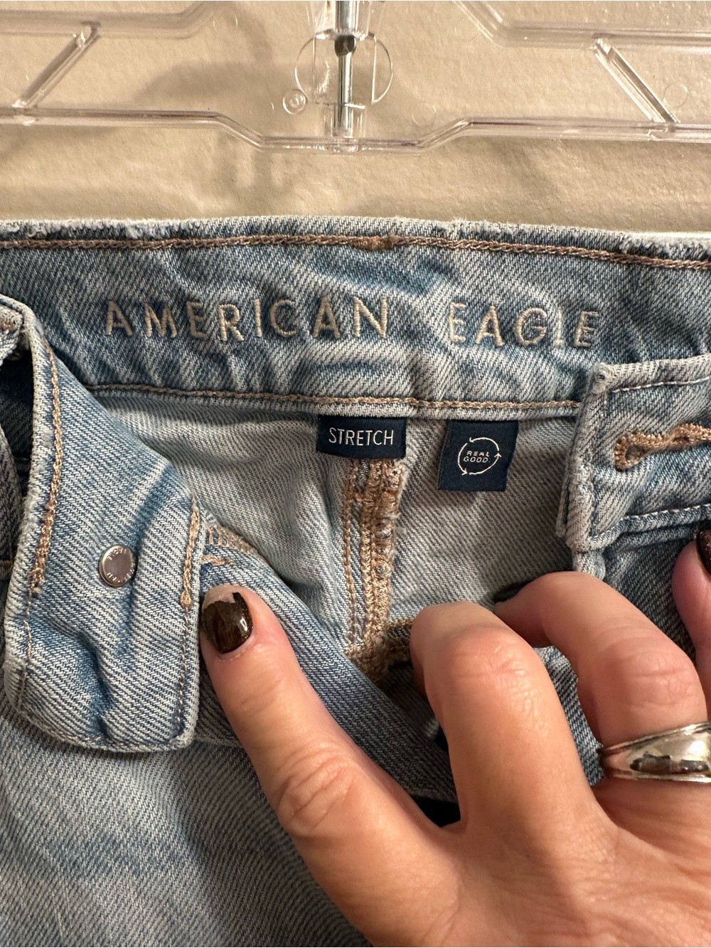 #299 American Eagle Outfitters Light Blue Slim Straight Jeans